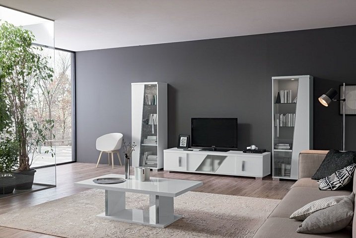 Витрина однодверная LISA White Dining Room фото 3