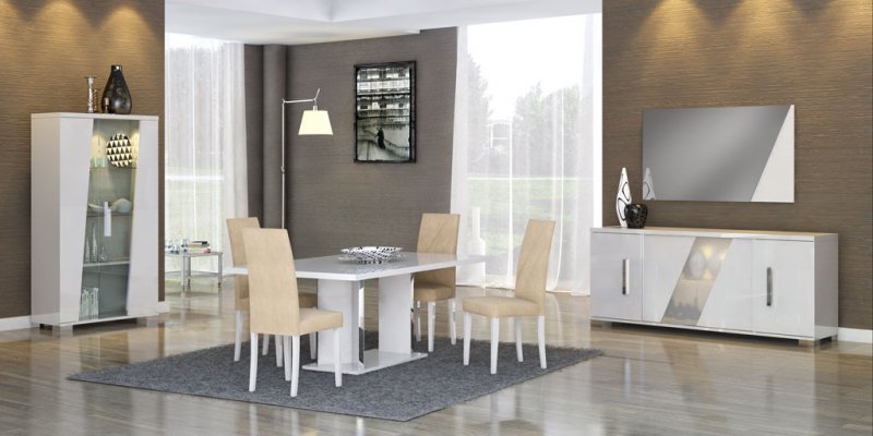 Витрина двудверная  LISA White Dining Room фото 3