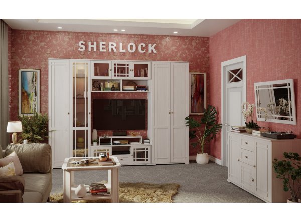 Шкаф двухдверный для одежды Sherlock 12, ясень светлый фото 3