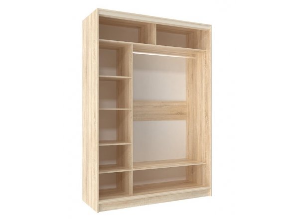 Шкаф-купе двухдверный 1600 Домашний Дуб Сонома