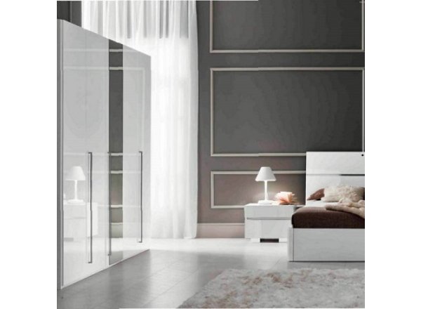 Шкаф с зеркалом DREAM White (четыре двери)